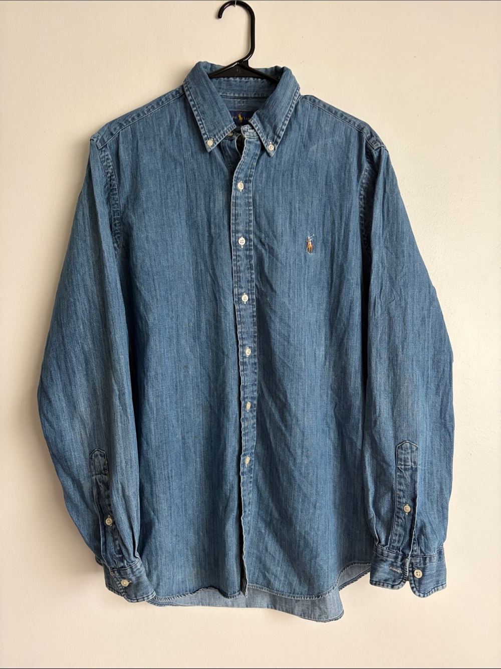 Men's Ralph Lauren Blue Denim Button-Down Shirt